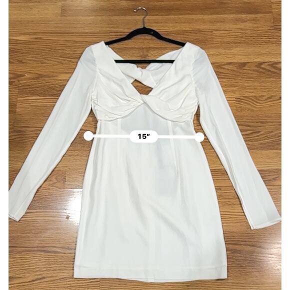 BLUMARINE Back Cut Out Mini Dress in black natural ivory IT 42 ( US 6) - Picture 8 of 14